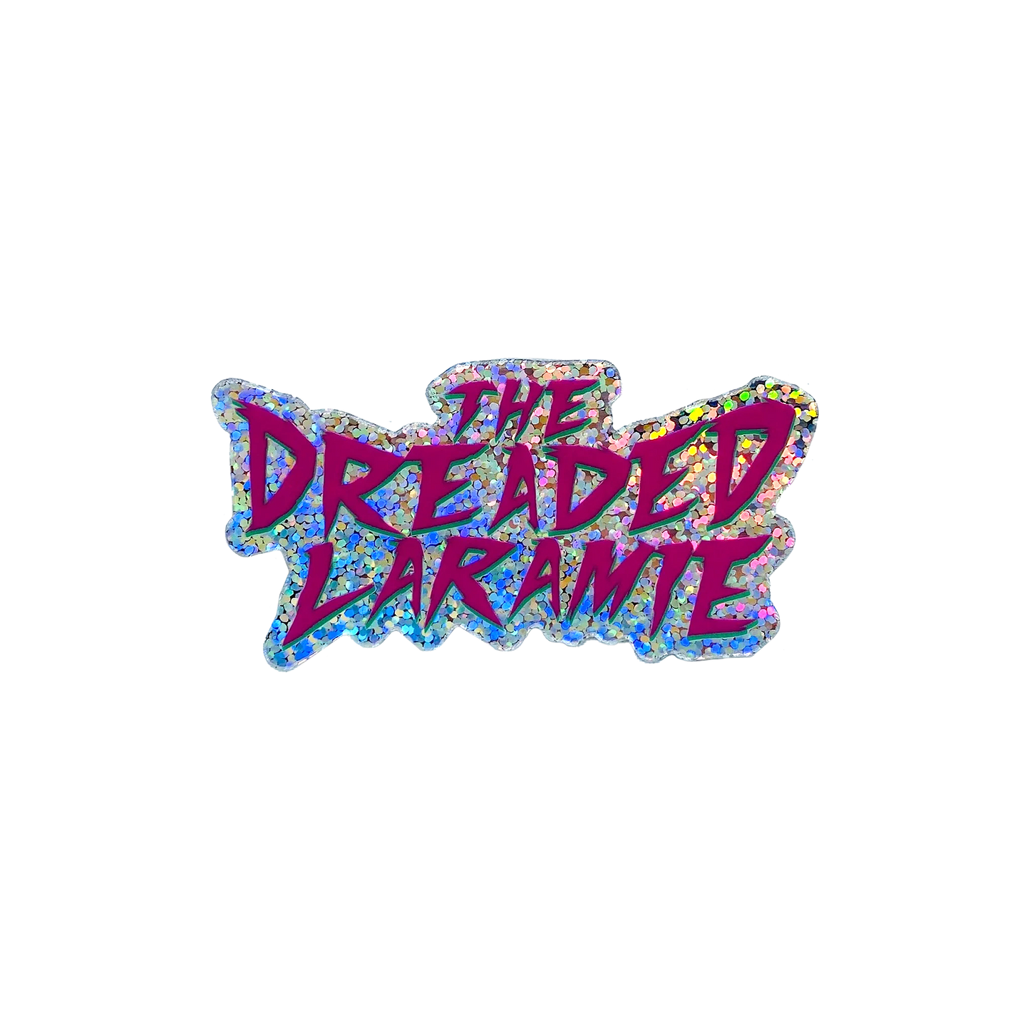DL Logo Holographic Glitter Sticker